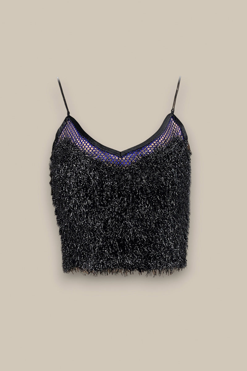FRILL TANK - BLACK Disco Frill Tank - Black \u2013 monzlapur