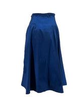 Load image into Gallery viewer, Box Pleated Taffeta Skirt - Blue
