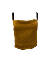 Load image into Gallery viewer, Amber Satin Tank with Crystals - Limited Edition
