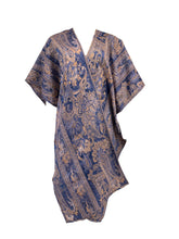 Load image into Gallery viewer, Borcade Cape Kimono with Velvet Belt
