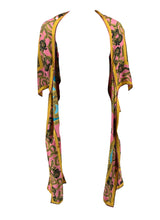Load image into Gallery viewer, Snake Print Silk Scarf Cover Up - Bubble Gum
