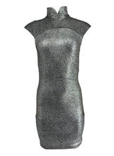 Load image into Gallery viewer, Structured Metallic Dress- Silver
