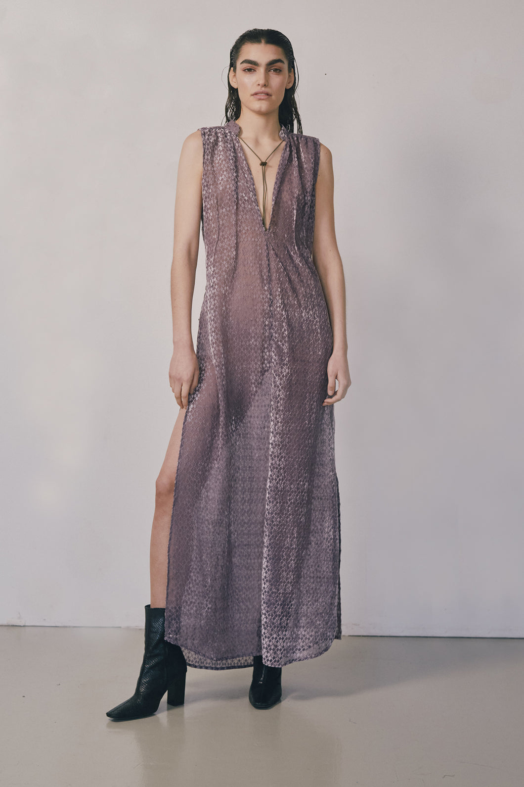Burnt Lilac Maxi Dress - MADE TO ORDER