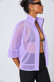 Lilac Mesh Jacket