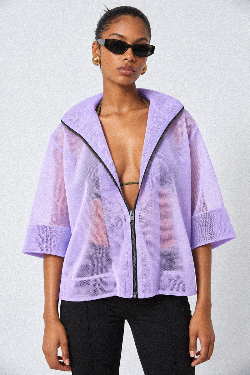 Lilac Mesh Jacket