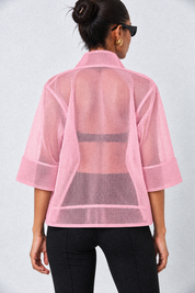 Rosè Mesh Jacket