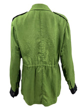 Load image into Gallery viewer, Green Combat Jacket with Pink Stripe - MADE TO ORDER
