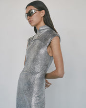 Load image into Gallery viewer, Structured Metallic Dress- Black
