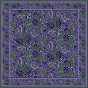 Silk Snake Scarf - Purple x Jade (small)