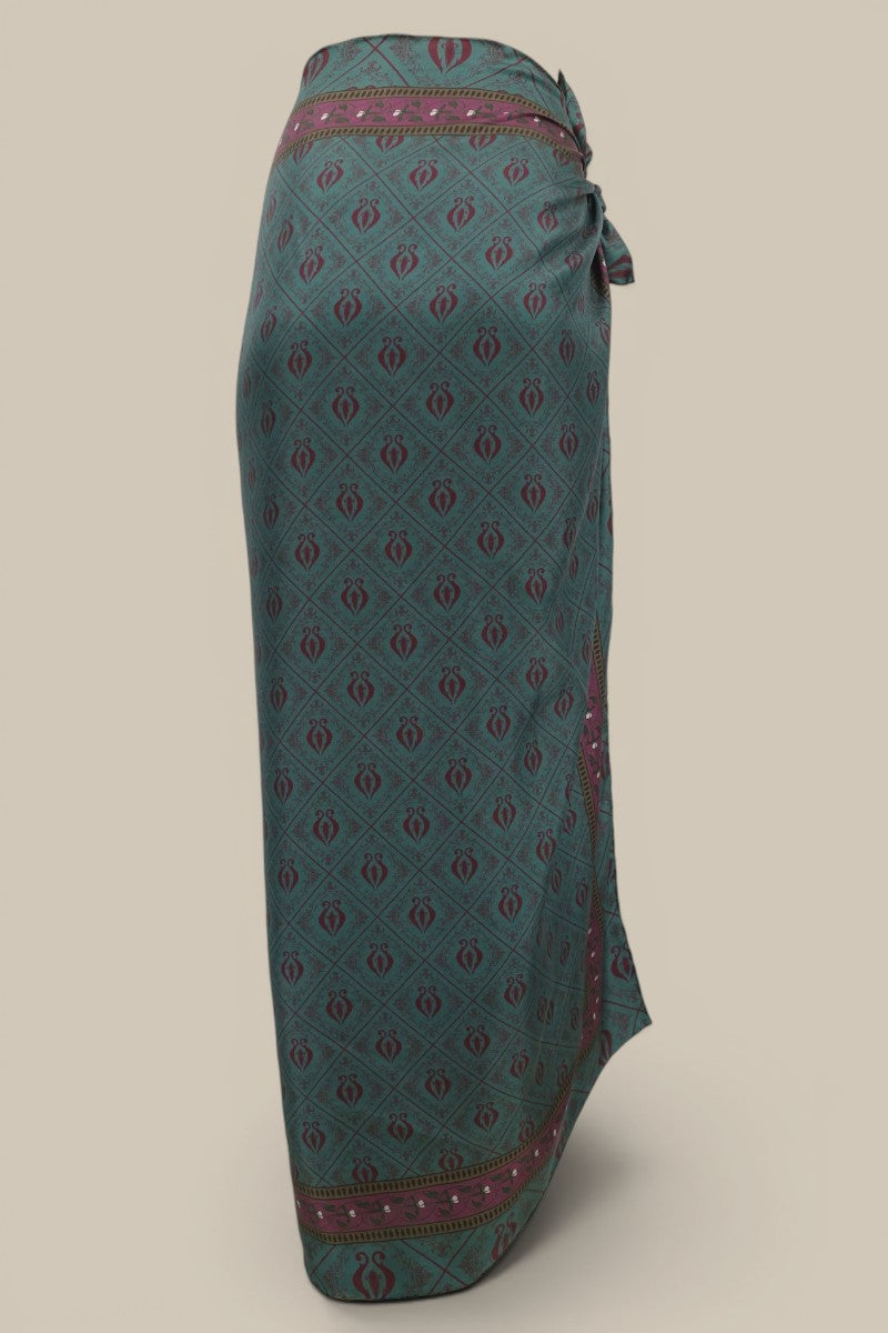 Diamond Sea Horse Large Scarf - Teal *PREORDER*