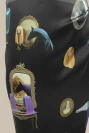 Horses Wear Wigs Large Scarf - Black *PREORDER*
