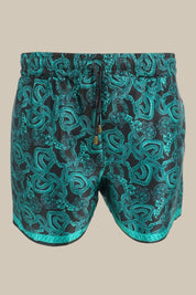 Serpent Noir Shorts - Forest Green