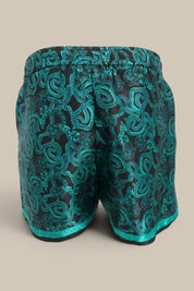 Serpent Noir Shorts - Forest Green