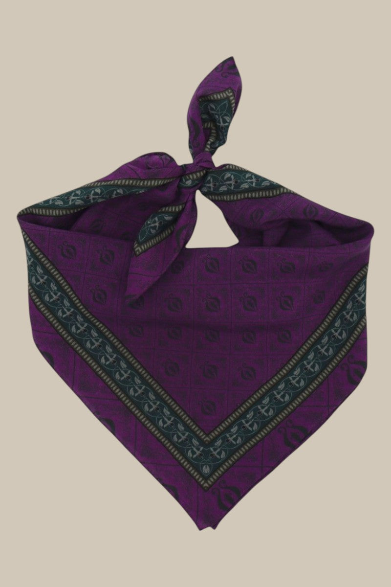 Diamond Sea Horse Small Scarf - Magenta *PREORDER*