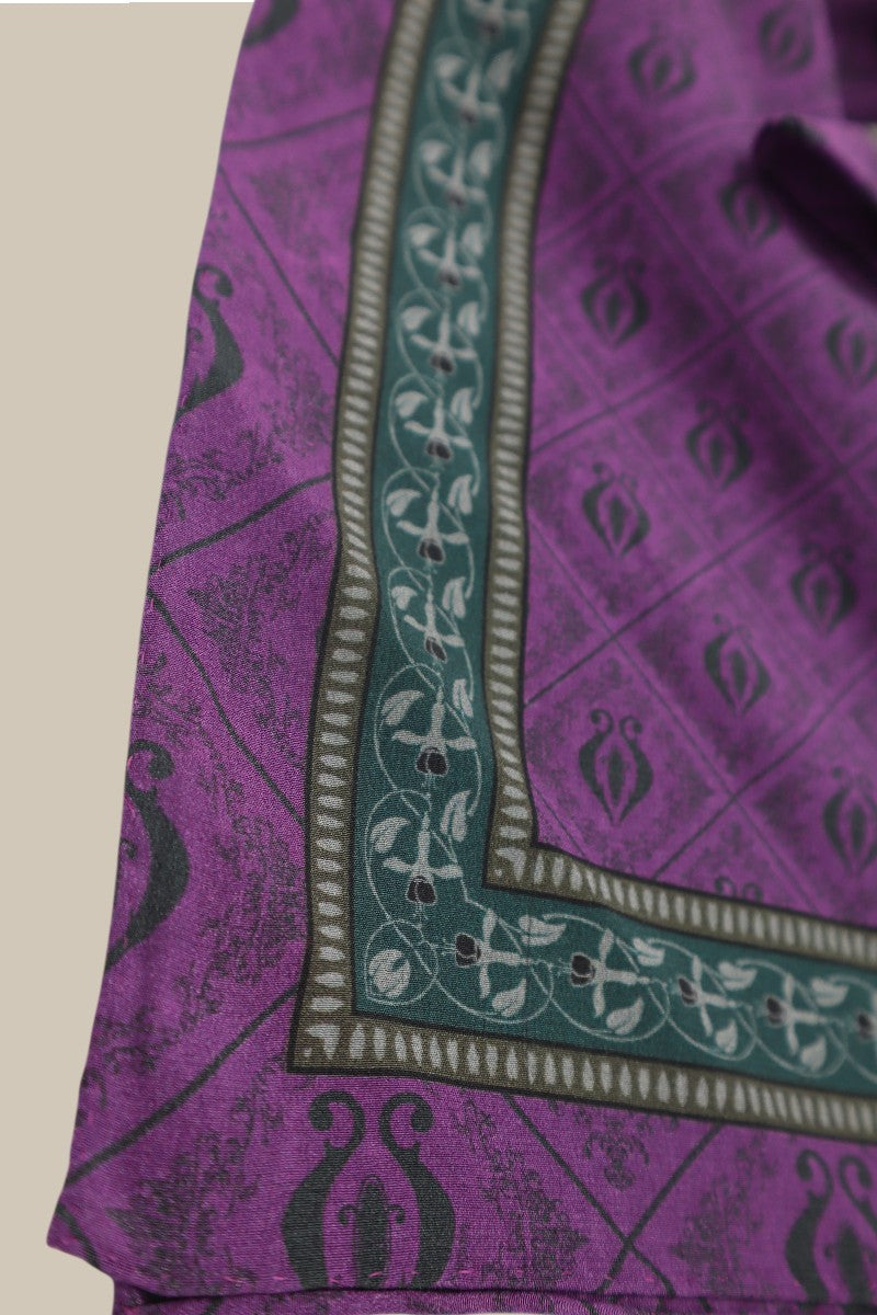 Diamond Sea Horse Small Scarf - Magenta *PREORDER*