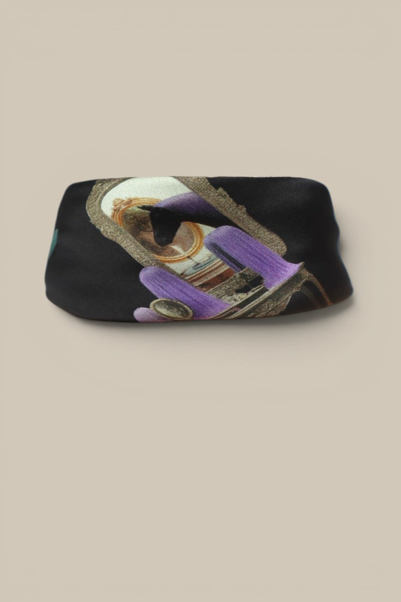 Horses Wear Wigs Small Scarf - Black *PREORDER*