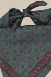 Diamond Sea Horse Small Scarf - Teal *PREORDER*