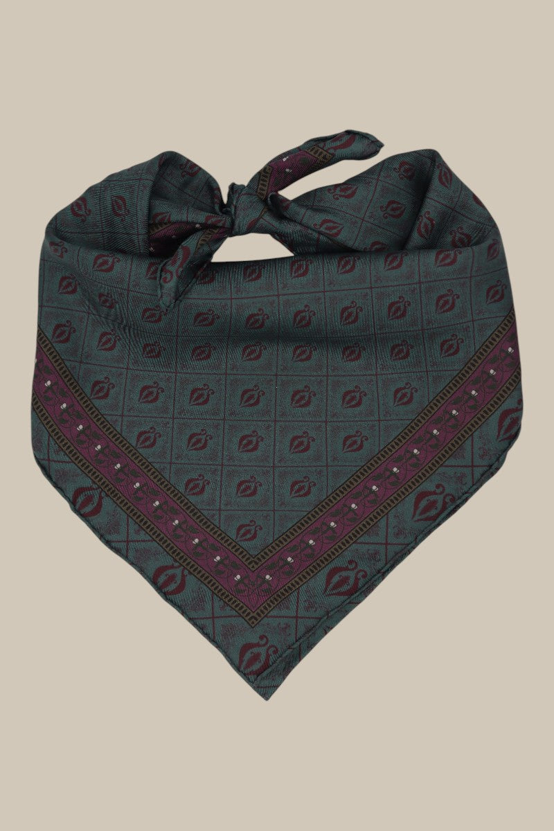 Diamond Sea Horse Small Scarf - Teal *PREORDER*