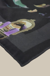 Horses Wear Wigs Small Scarf - Black *PREORDER*