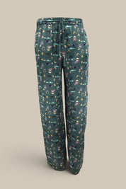 Horses Wear Wigs Silk Pant- Teal *MADE TO ORDER*