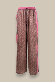 Paisley Motif Pant with Stripe - Rosé