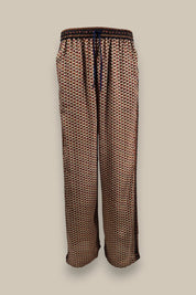 Embossed Botanic Crepe Pant - Copper