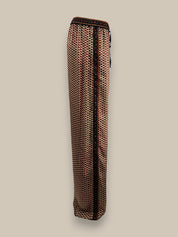 Embossed Botanic Crepe Pant - Copper