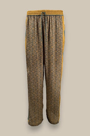 Paisley Motif Pant with Stripe - Mustard