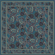 Silk Snake Scarf - Teal x Mint (Large)