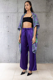 Silk Snake Kimono Coverup