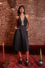 Load image into Gallery viewer, Box Pleated Taffeta Skirt - Black
