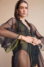 Load image into Gallery viewer, Lace Wrap Kimono Dress- MADE TO ORDER
