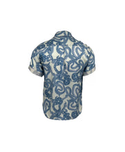 Load image into Gallery viewer, Blue Rain Silk Snake Shirt - Short Sleeve
