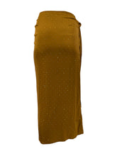 Load image into Gallery viewer, Amber Satin Maxi Wrap Skirt with Crystals - Limited Edition
