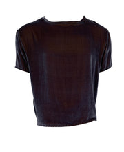 Load image into Gallery viewer, Silk Velvet T - Charcoal

