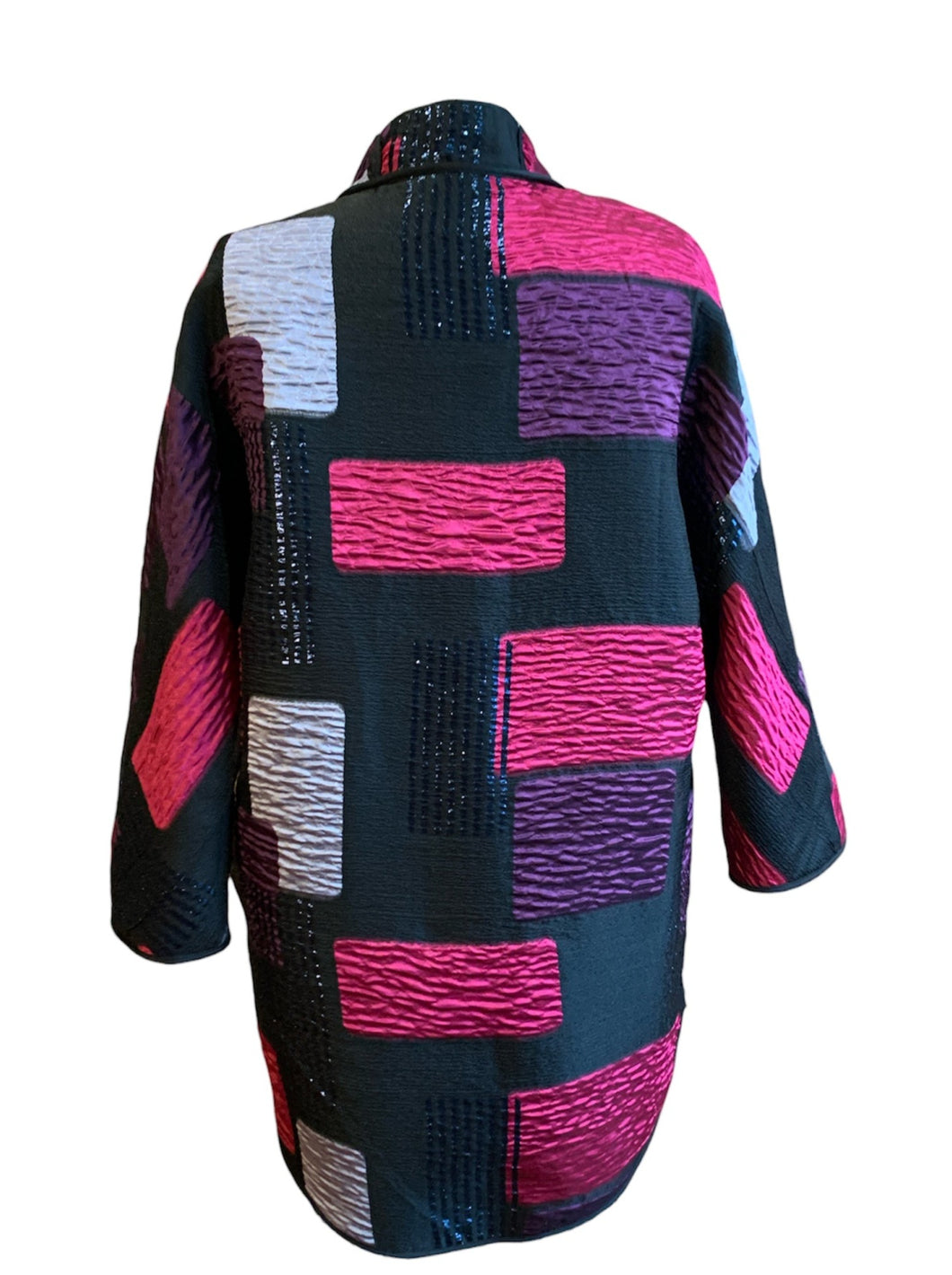 Abstract Motif Kimono Blazer (Reversible)