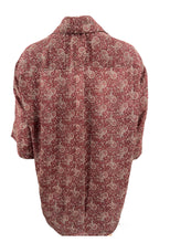 Load image into Gallery viewer, Paisley Crepe Shirt - Red
