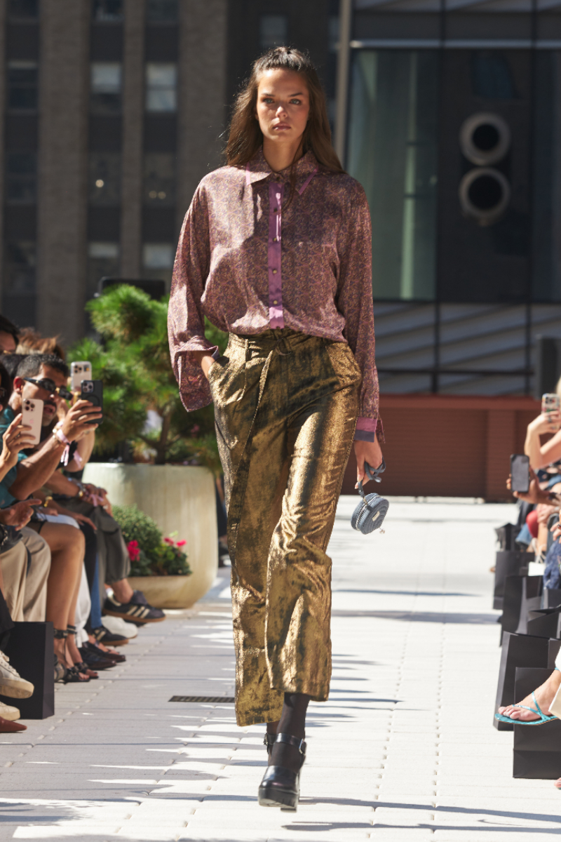 Burnt Gold High-waisted Pant