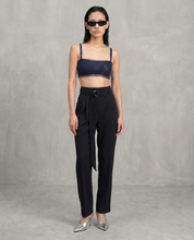 Black Crepe High-waisted Pant
