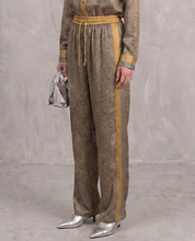 Paisley Motif Pant with Stripe - Mustard
