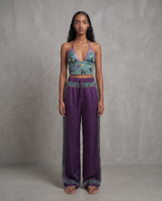 "Horses Wear Wigs" Silk Halter- Sage