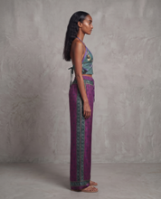 "Horses Wear Wigs" Silk Halter- Sage