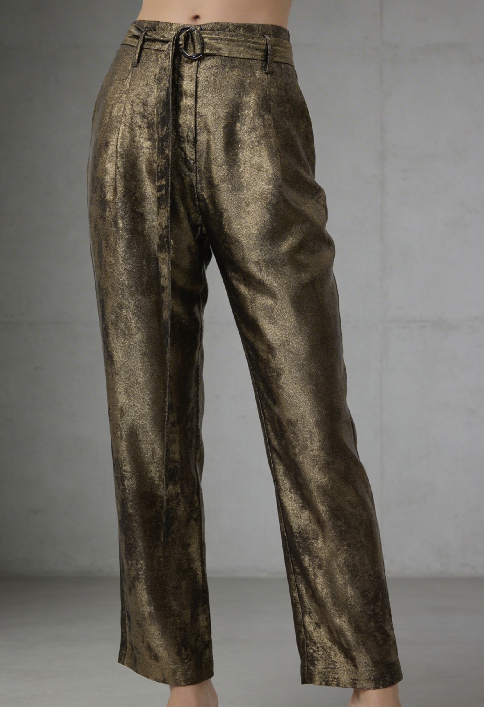Burnt Gold High-waisted Pant