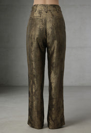 Burnt Gold High-waisted Pant