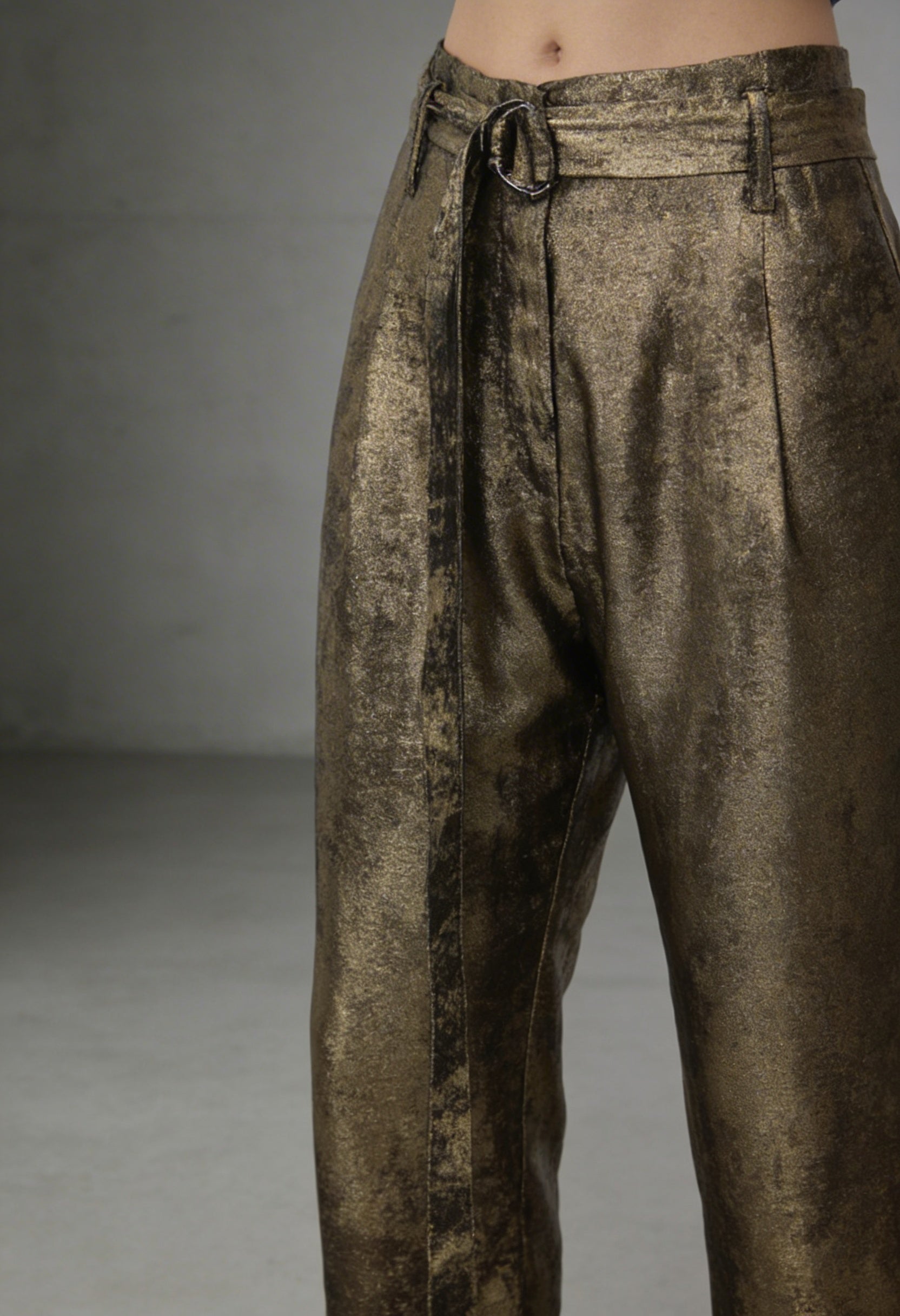 Burnt Gold High-waisted Pant