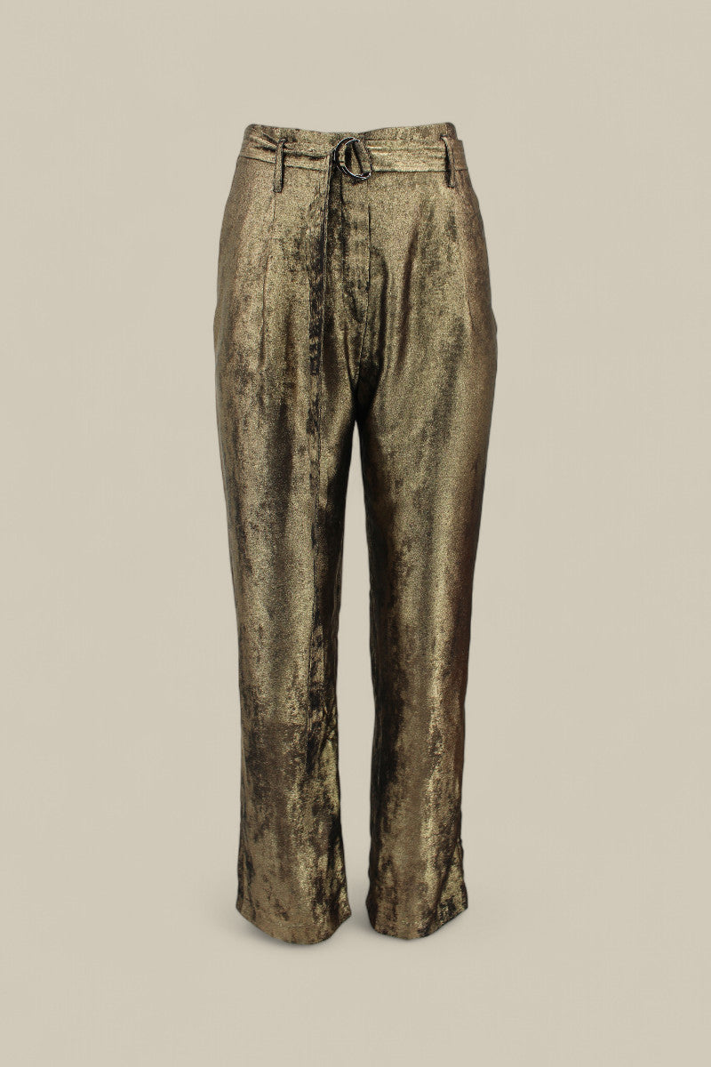 Burnt Gold High-waisted Pant