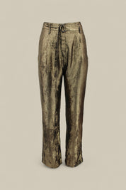 Burnt Gold High-waisted Pant