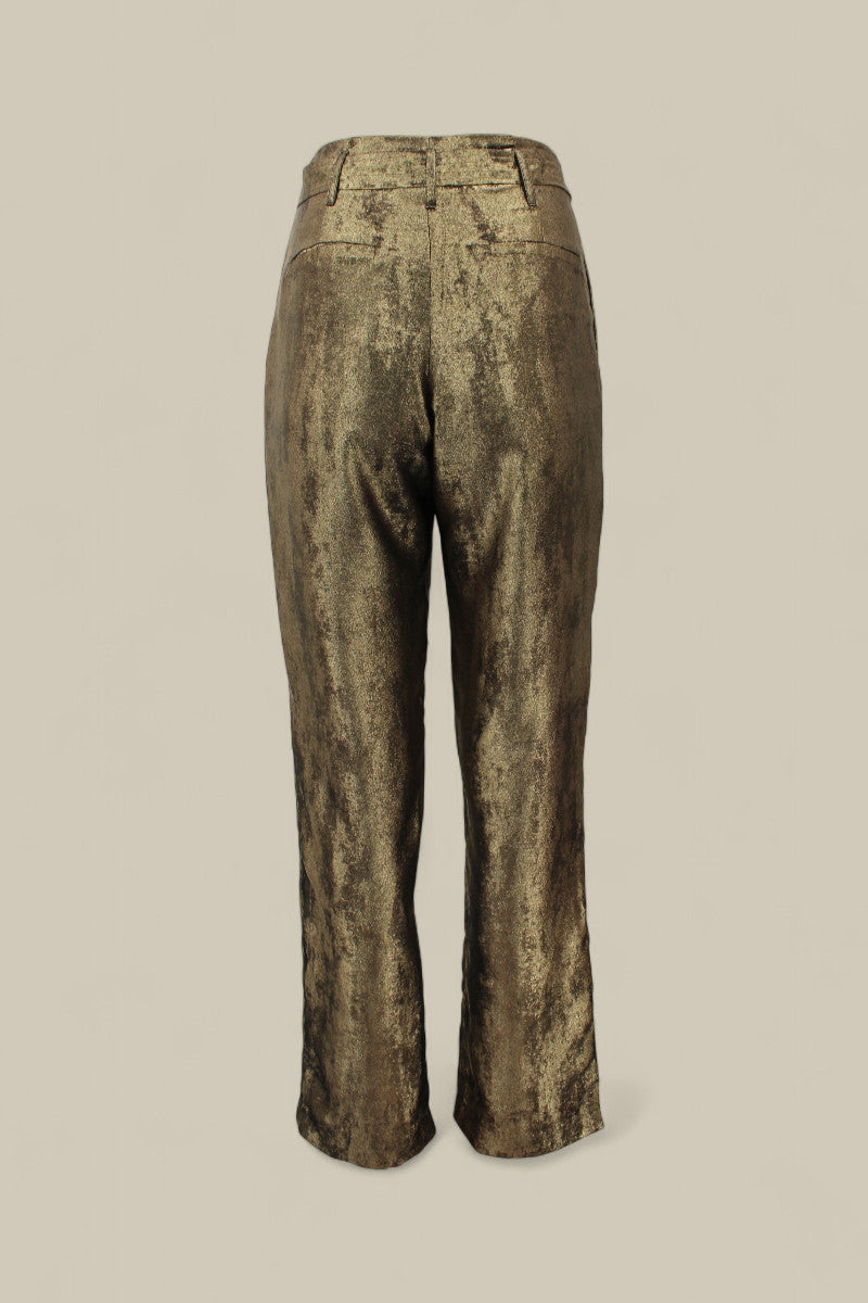 Burnt Gold High-waisted Pant