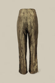 Burnt Gold High-waisted Pant