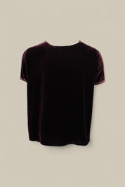Silk Velvet T - Plum